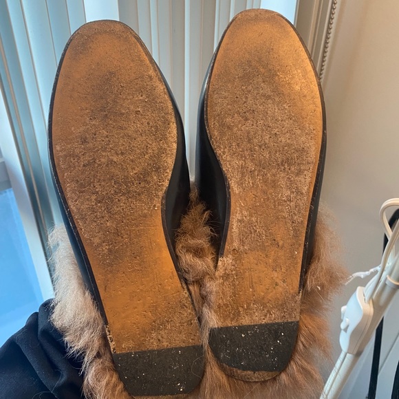 SOLD💗Authentic Gucci women's Princetown fur black mules slippers - Picture 6 of 6